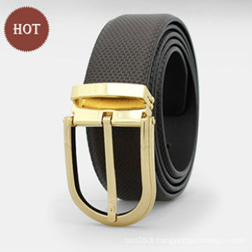 Ceinture en cuir véritable décontracté pour homme simple